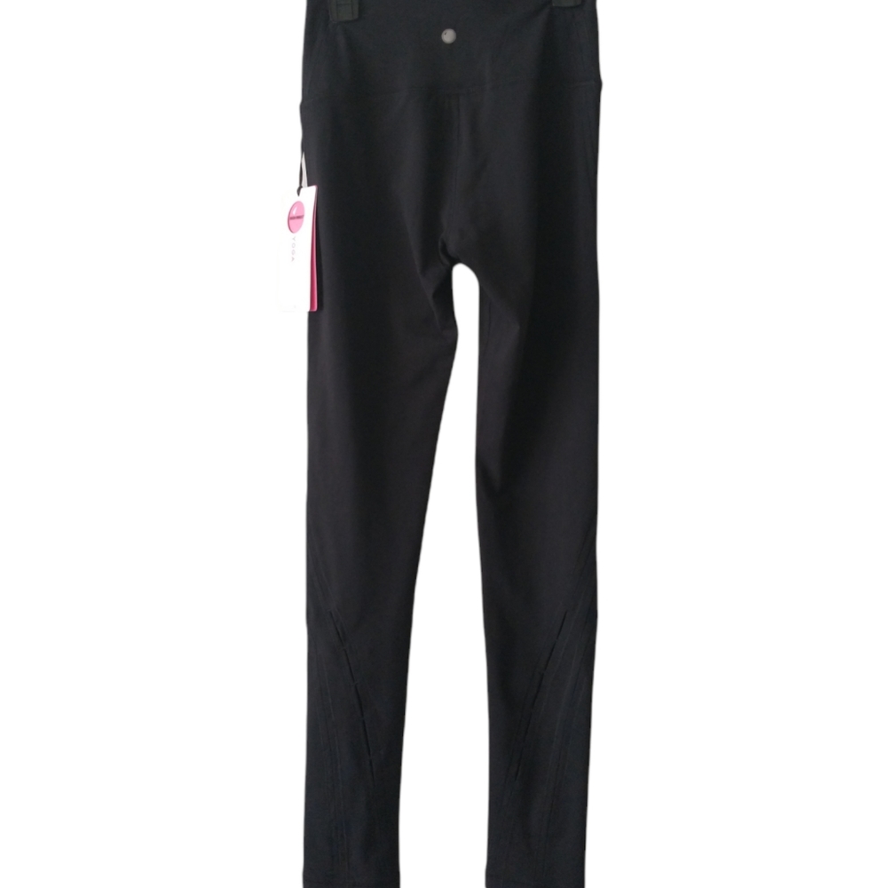 Yoga-Lic-Ious High Waisted Side Peek Yoga Pants XS Black - Picture 3 of 14